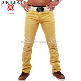 BY CIPO & BAXX HERREN JEANS HOSE COLORED GELB RB 185 NEU
