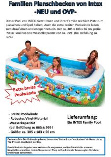 INTEX Planschbecken Family Pool 305 x 183 x 56 Kinderpool Kinder