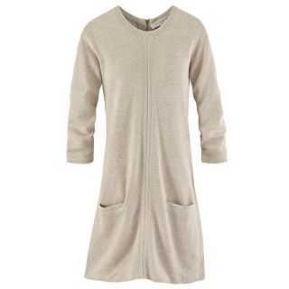 FCUK FRENCH CONNECTION UK Strickkleid Kleid beige meliert UK10 M 38