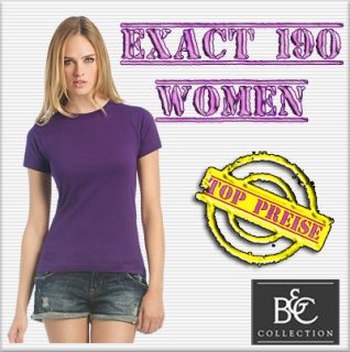 Shirt Exact 190 Women Ladies B&C B & C XS S M L XL XXL 15 Farben