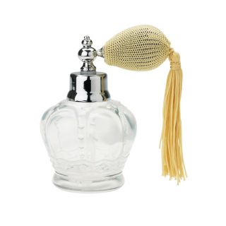 Nostalgischer Parfümzerstäuber Quaste Glas chrom Lisbeth Dahl