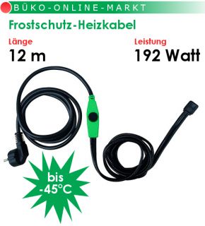 Frostschutzkabel Wasserleitung   12m   192 Watt   3425 012