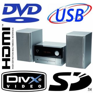 MEDION MD 82480 DVD Micro Audio System DivX MP3 USB High Speed HDMI SD