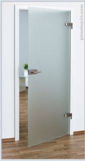 Ganzglastür Glastür Glastüren Glas Tür Türen satiniert matt dekor