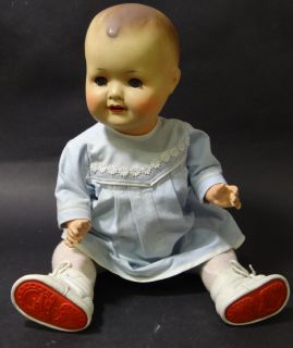 Sonneberg Puppe mit Massekörper, H 46 cm, gemark 196/7046