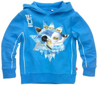 Sweatshirt / Hoodie blau SIMON 202 Ninjago Gr. 116 F/S 2012 NEU