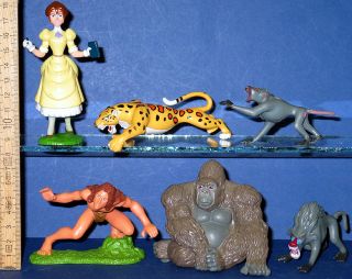 Tarzan & Jane === Walt Disney === 6 Figuren Mattel