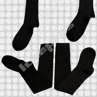 Schwarz Halterlose Strümpfe Kniestrümpfe Wärmer Socken