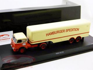 MAN 10.210 LKW Koffersattelzug Hamburger Spedition 1:43 Schuco