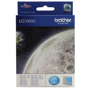 Brother LC 1000C Tinte cyan 400 Seiten DCP 130/330/540/750 MFC 240C