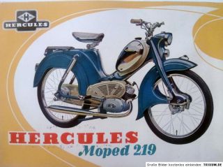 HERCULES Moped 219 Prospekt 6 S. ca. 1959