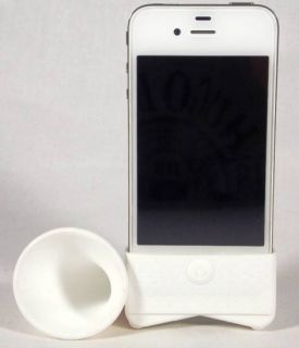 iPhone 4 & 4s Design Stand Lautsprecher Verstärker 13dB Horn Silikon