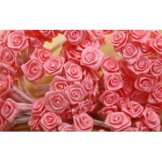 144 Minirosen rosa Röschen Rosen Bastelbedarf Rosendeko Geschenkdeko