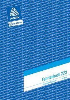 Avery Zweckform Fahrtenbuch 223 A5 40 Blatt