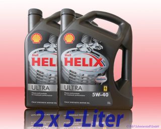 Shell Helix Ultra 5W40 2x5 Liter Kanne Motorenöl BMW LL01 ,MB229.5