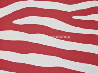 Vlies Tapete Wand Paneel Panel 03949 21 Zebra rot weiß Fell Design