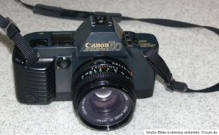 Spiegelreflexkamera Canon T70 mit Original Canon Objektiv 50 mm 11,8