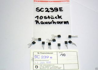 SC239E Silizium DDR Transistor NPN (BC239)   NF Rauscharm 20 Stück