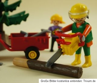 Playmobil 3743 Waldarbeiter Holzfäller EXTRAS  SELTEN