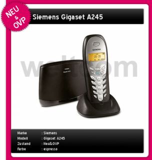 Siemens Gigaset A245 mit AB, schnurlos Telefon, NEU&OVP 4025515803539