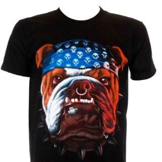 Herren T Shirt Englischer Bulldogge mit Kopftuch