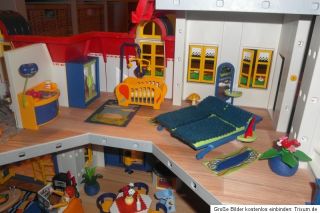 TOP Playmobilhaus mit Komplettausstattung, Bodenbelag, Swimming Pool