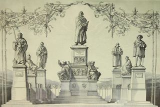BÜRKNER (1818 Dessau 1897 Dresden) Das Lutherdenkmal in Worms