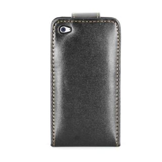 Ipod Touch 4 4G Leder Hülle Tasche Cover Case Etui Hülle schwarz