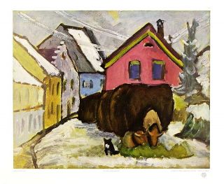 MüNTER Gabriele~Spreufuhren, 1911~Kunstdruck~50x60cm