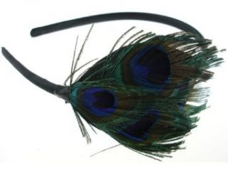 Haarschmuck Haarreifen Pfauenfedern Federn (HACC165) 