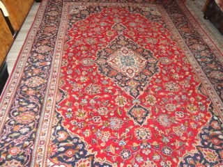 Perser Teppich Keschan Kashan handgeknuepft 347 x 237 cm Zustand Iran