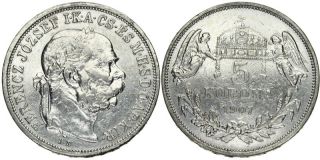 E254 Österreich / Ungarn 5 Korona 1907 Franz Joseph I. 1848 1916