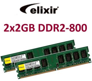 2GB 4GB RAM PC Speicher DDR2 800 Mhz PC6400 CL5 240 pin Elixir Memory