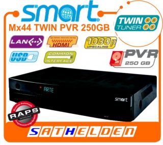 Smart MX44 Festplatten Sat Receiver 250GB Twin Tuner