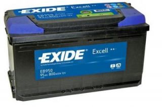 Exide Excell EB950 95Ah 800A (einbaufertig) Autobatterie