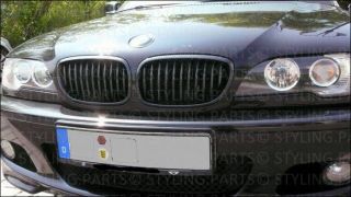 BMW E46 3er COUPE CABRIO FACELIFT LCI 2003 2005 NIEREN GRILL IM CARBON