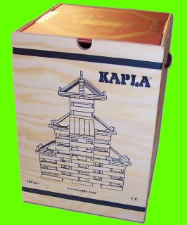 KAPLA Holzbausteine 280 Stück BOX Bausteine Holz Holzblättchen