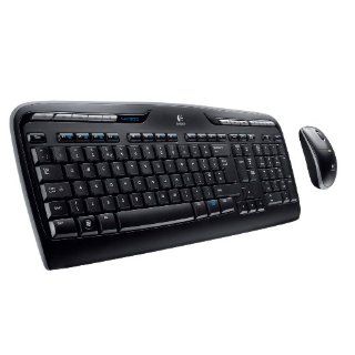 Logitech MK300 Tastatur + Maus schnurlos schwarz Computer