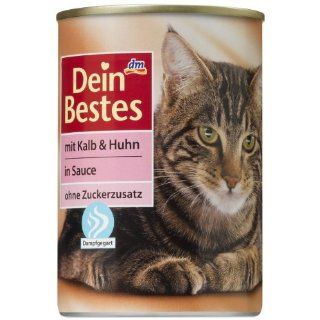 Dein Bestes Katze Kalb + Huhn, 12er Pack (12 x 400 g) 