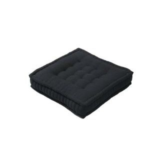 Minimat schwarz   Sitzkissen 46x46x12cm als Auflage für Bänke