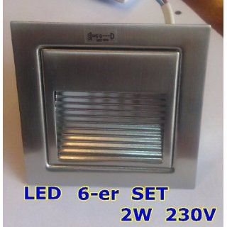 LED Wand & Treppenbeleuchtung Treppenlicht 2W 230V 60 mm MOD1 