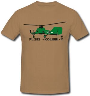 fFl 282 Kolibri Erster Hubschrauber WL UL T Shirt *710