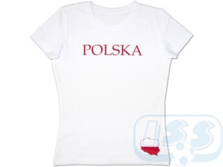 BPOL78w Polen   Damen T Shirt Poland shirt Polska