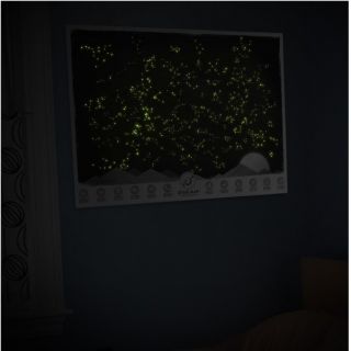 Star Map Sternenhimmel leuchtet im Dunkeln Poster Sterne Luckies