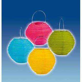 Bunte Mini Lampions 10 cm 4er Pack Spielzeug