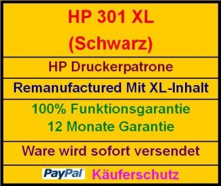 HP Druckerpatrone 301 XL Black deskjet 2050 3050 1050
