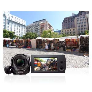Sony HDR CX220EB HD Flash Camcorder 50p schwarz: Kamera