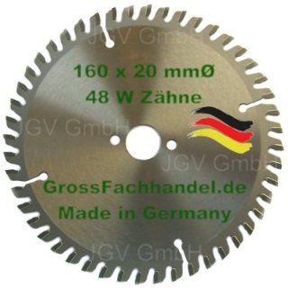 HM Sägeblatt 160 x 20 mm Zähne 48 W Kreissägeblatt Hartmetall 160mm