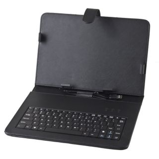 10 Tablet Leder Tasche Case Etui Schutzhülle Sleeve & USB Tastatur