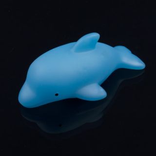 LED Flashing Dolphin Light Bulb Colorful Decor Lamp Bath Toy For Baby
